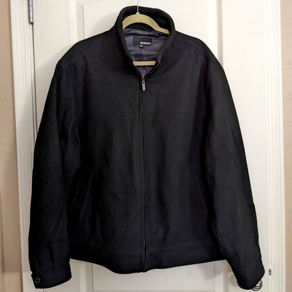 Murano Other - MURANO Mens Black winter coat Wool & Cashmere  XL